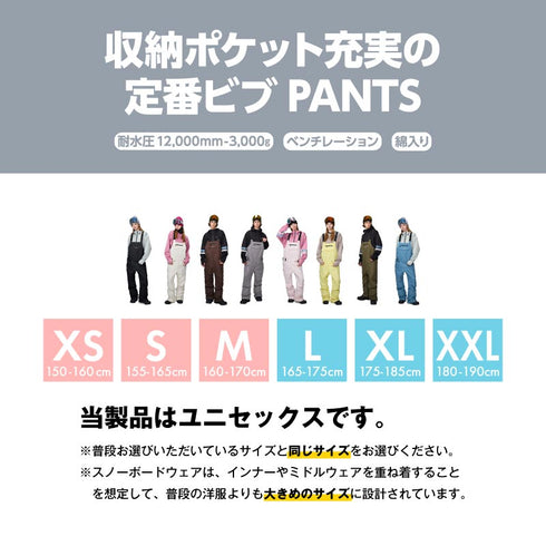 【10月上旬発送予定】 ASHGREEM アッシュグリーム スノーボードウェア ビブパンツ AGP-1340